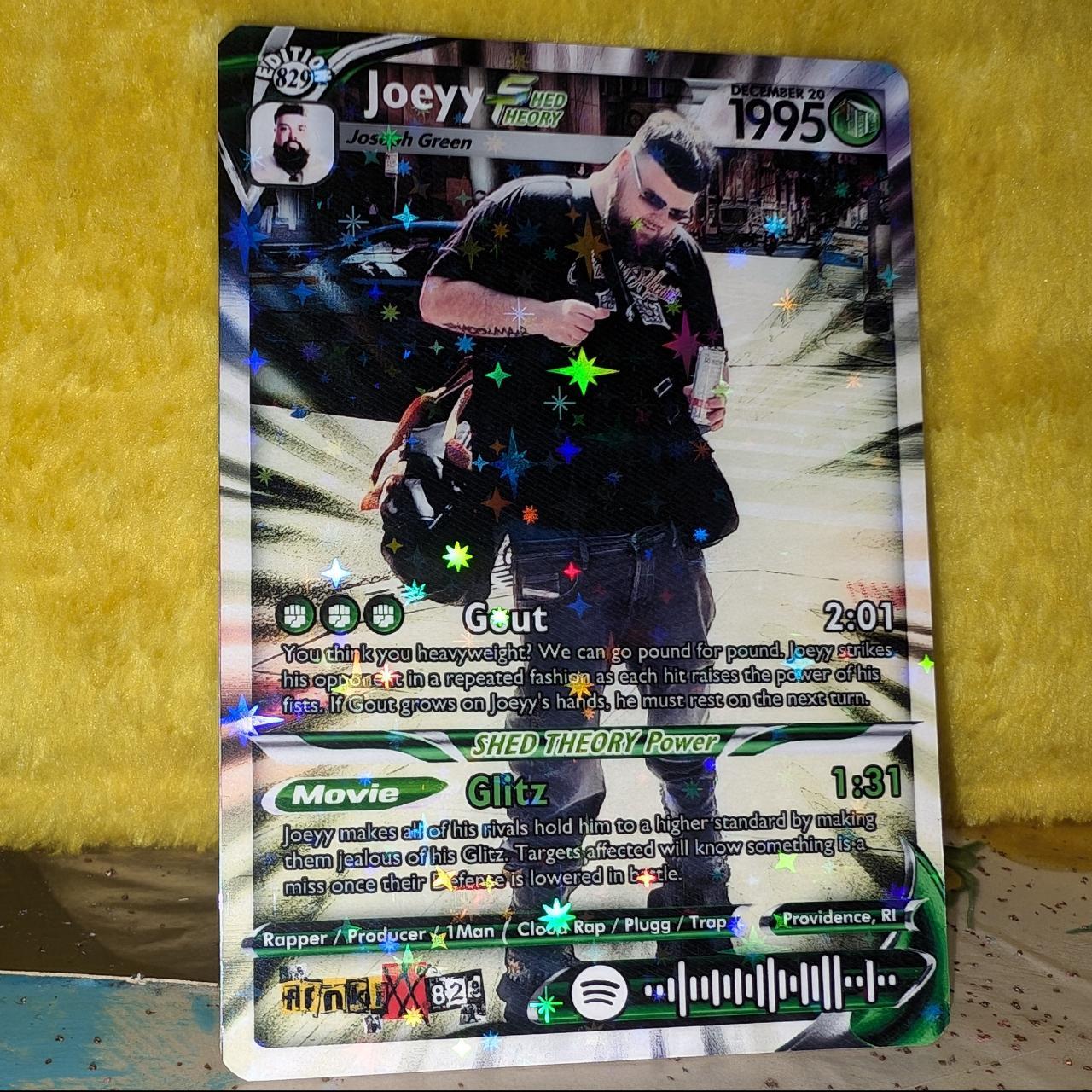jhey holographic card Joeyy Holographic Trading Card – frnkiXX.829