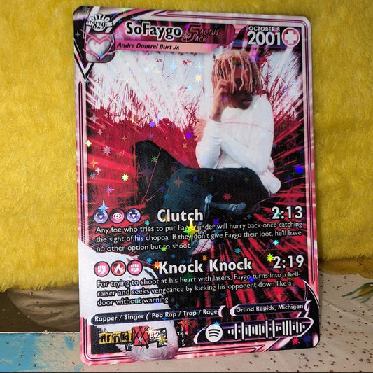 SoFaygo Holographic Trading Card