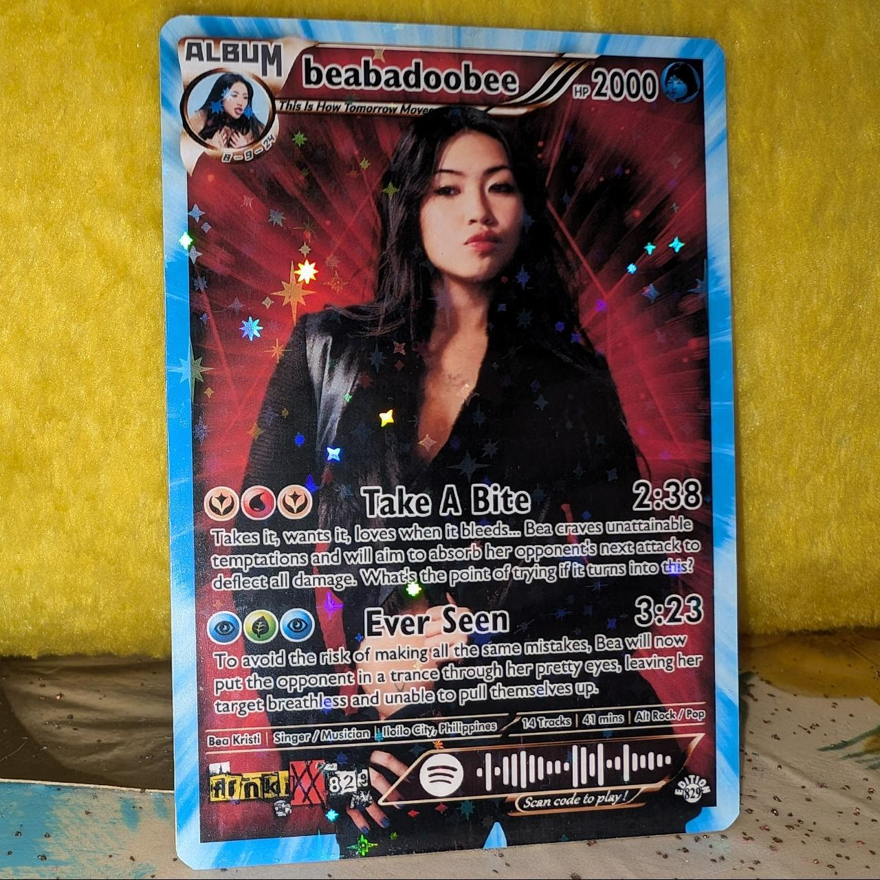 beabadoobee Holographic Trading Card Set