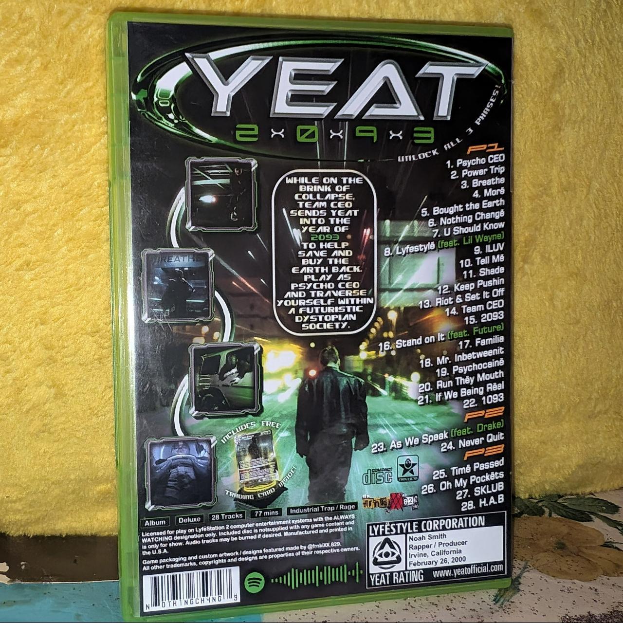Yeat - 2093' Game Case