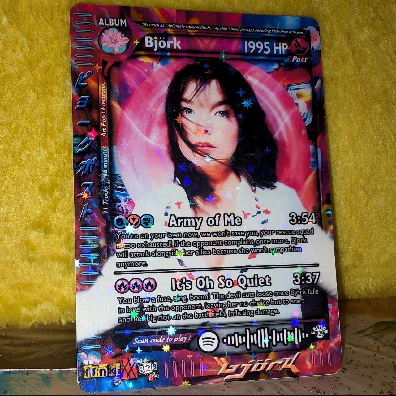 Bjork Holographic Trading Card frnkiXX.829 Bjork Holographic Trading Card frnkiXX.829