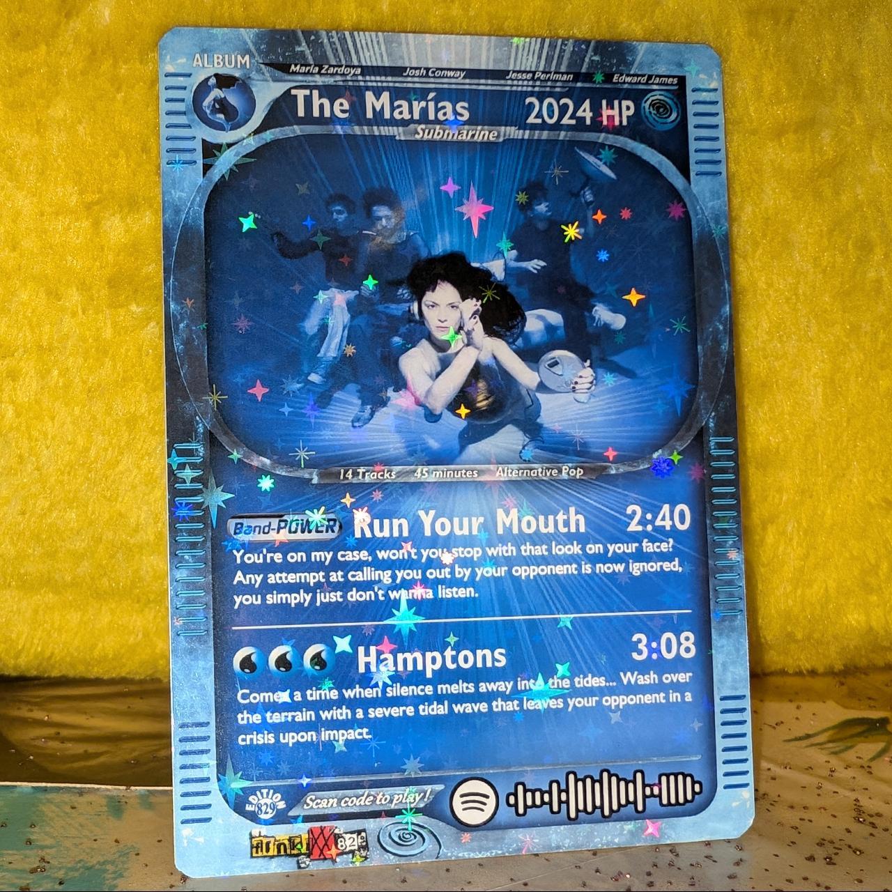 The Marias Holographic Trading Card