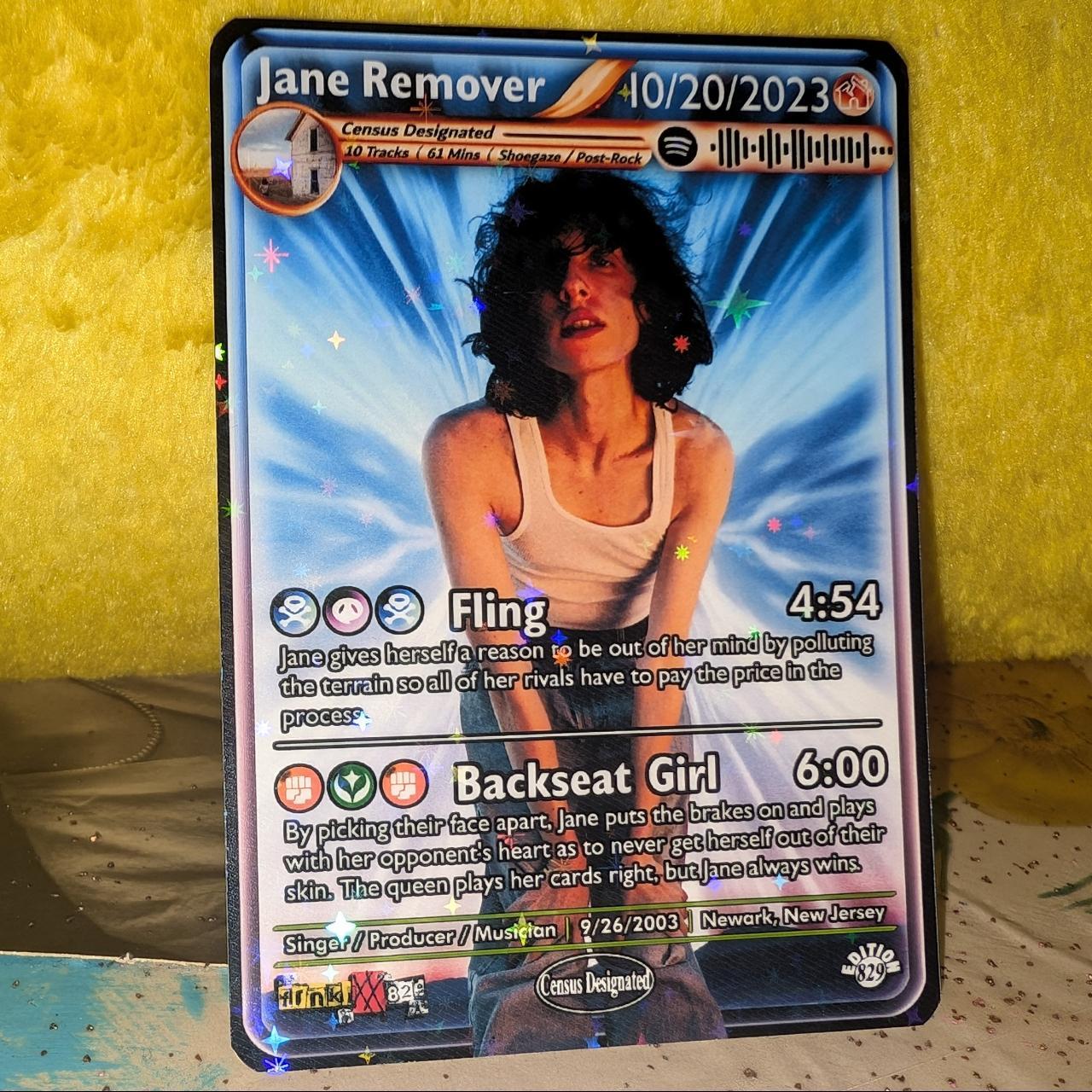 Jane Remover Holographic Trading Card Set