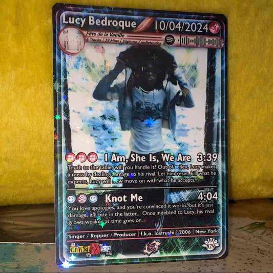 Lucy Bedroque Holographic Trading Card