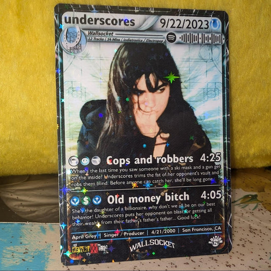 underscores Holographic Trading Card