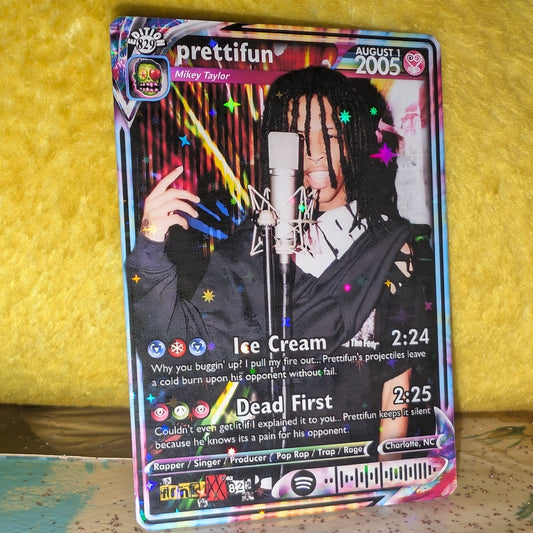 prettifun Holographic Trading Card