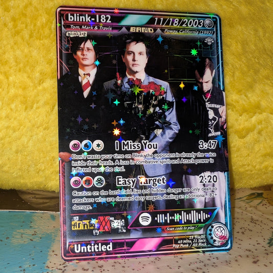 Blink-182 Holographic Trading Card