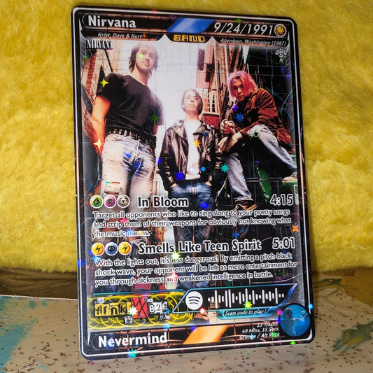 Nirvana Holographic Trading Card