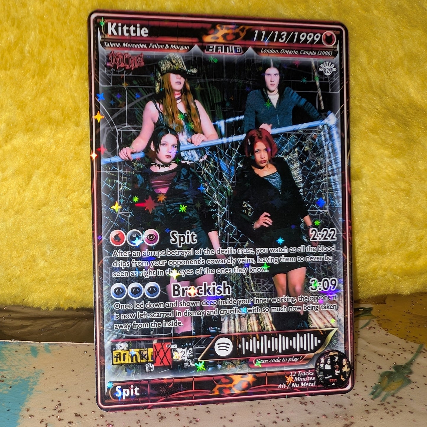 Kittie Holographic Trading Card