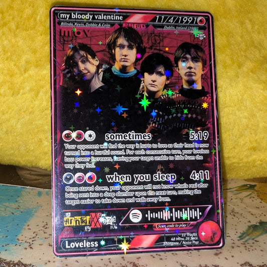 my bloody valentine Holographic Trading Card