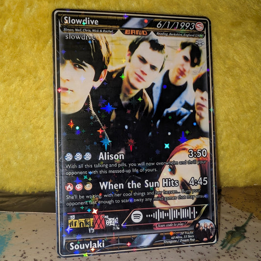 Slowdive Holographic Trading Card