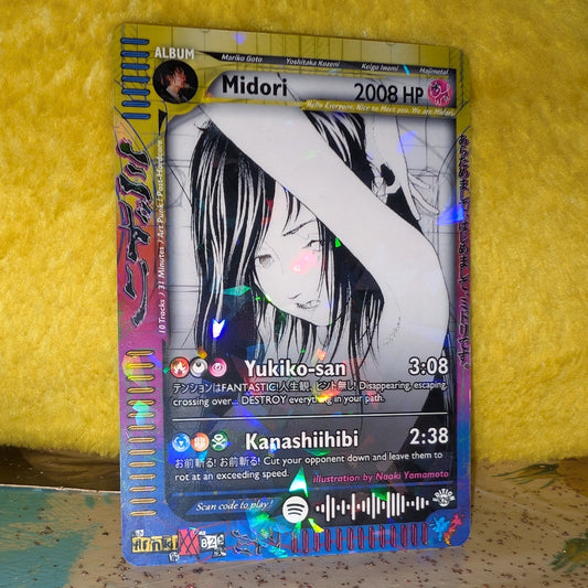 Midori Holographic Trading Card