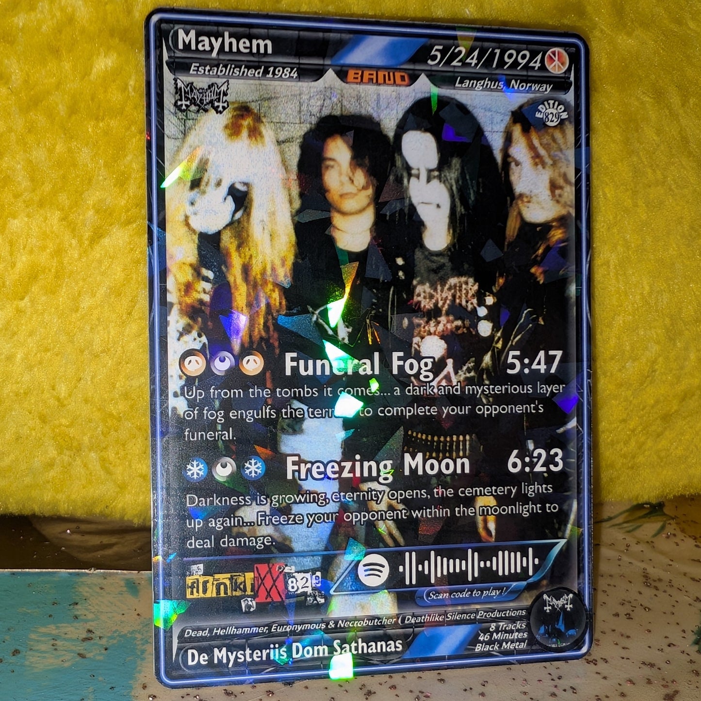 Mayhem Holographic Trading Card