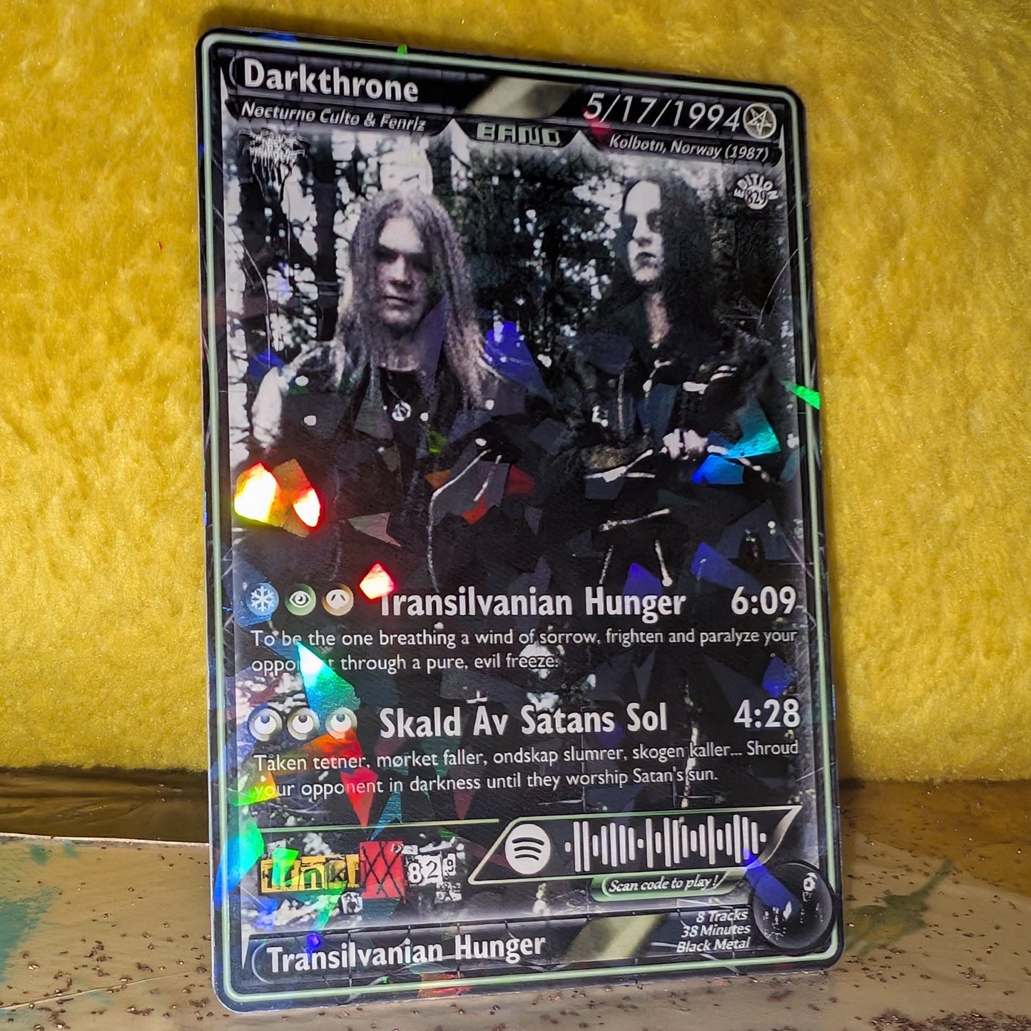 Darkthrone Holographic Trading Card