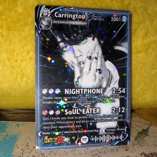 Carrington Holographic Trading Card