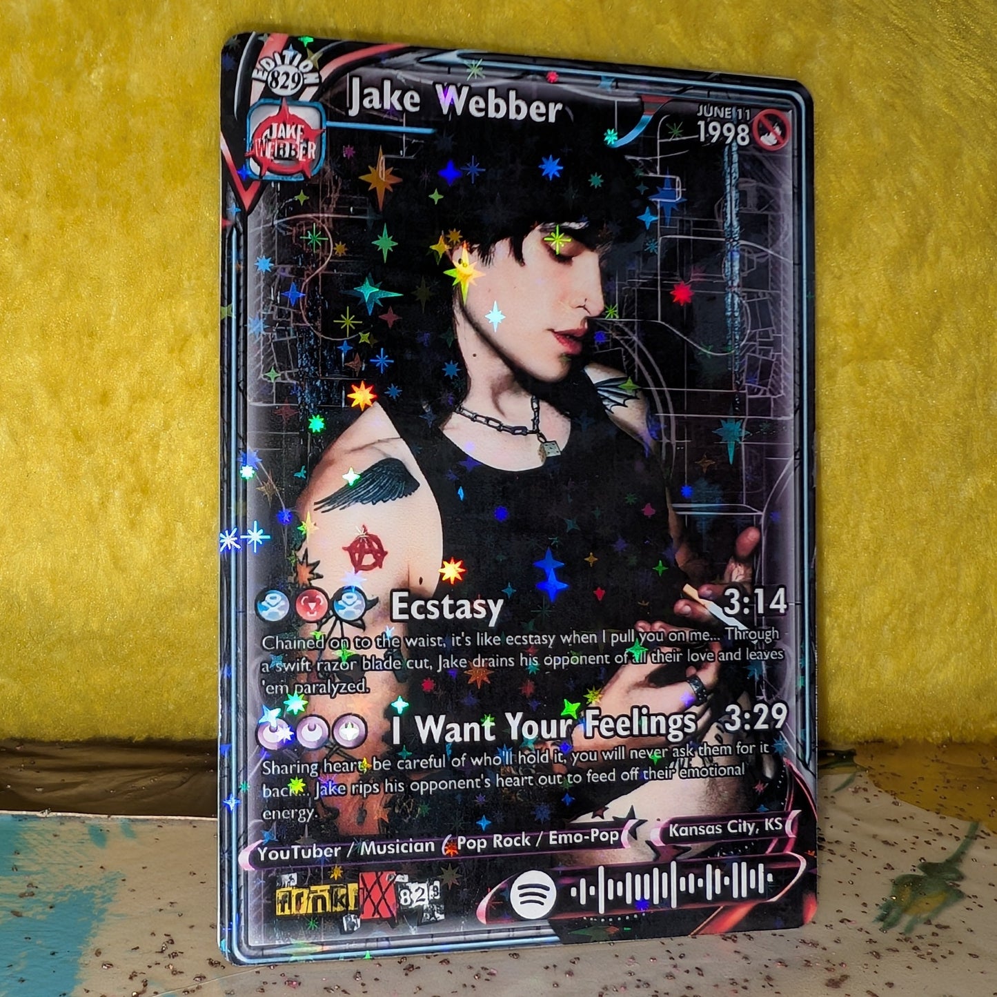 Johnnie Guilbert & Jake Webber Holographic Trading Card Set