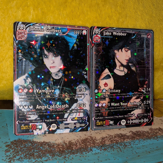 Johnnie Guilbert & Jake Webber Holographic Trading Card Set