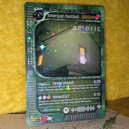 American Football Holographic Trading Card