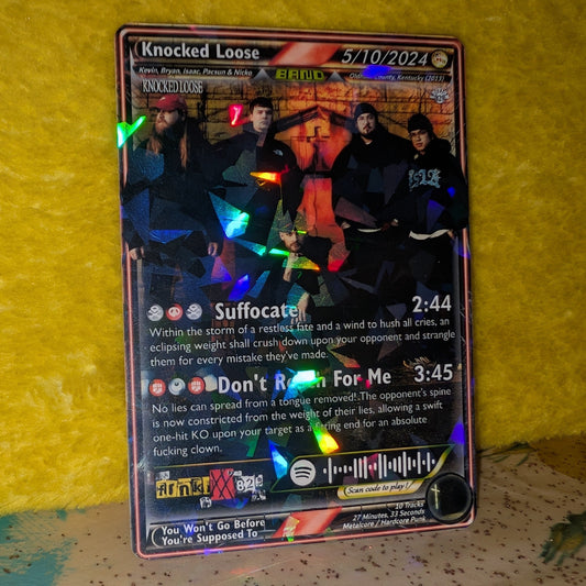Knocked Loose Holographic Trading Card