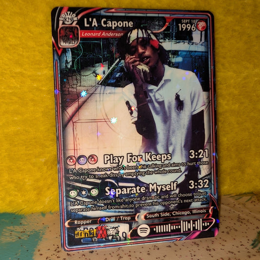 L'A Capone Holographic Trading Card