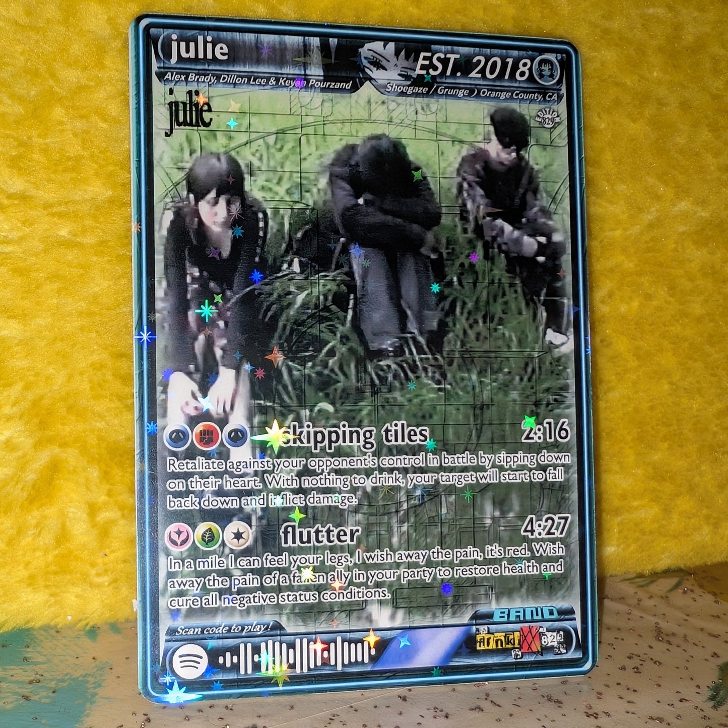 julie Holographic Trading Card Set