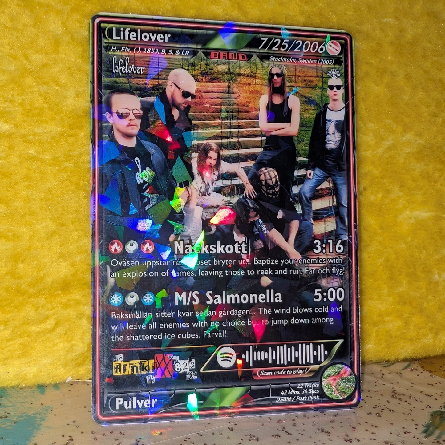 Lifelover Holographic Trading Card