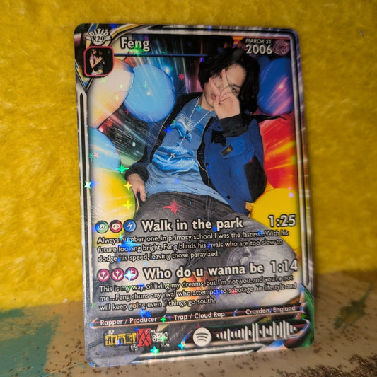 Feng Holographic Trading Card
