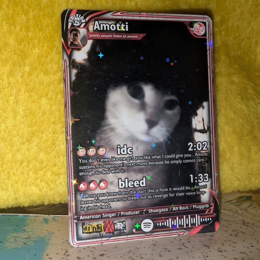 Amotti Holographic Trading Card