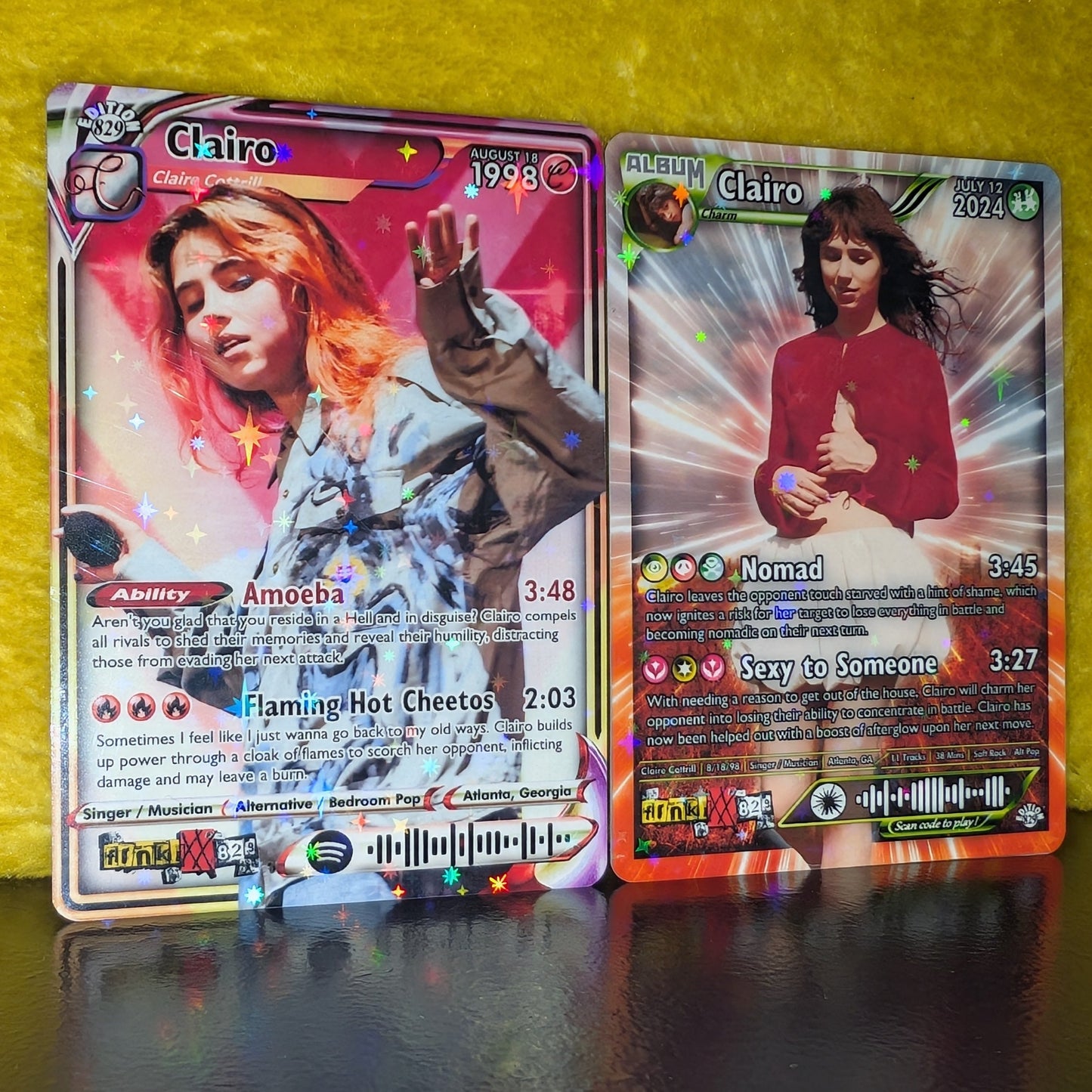 Clairo Holographic Trading Card Set