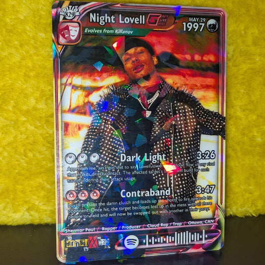 Night Lovell Holographic Trading Card