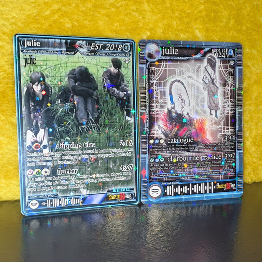 julie Holographic Trading Card Set