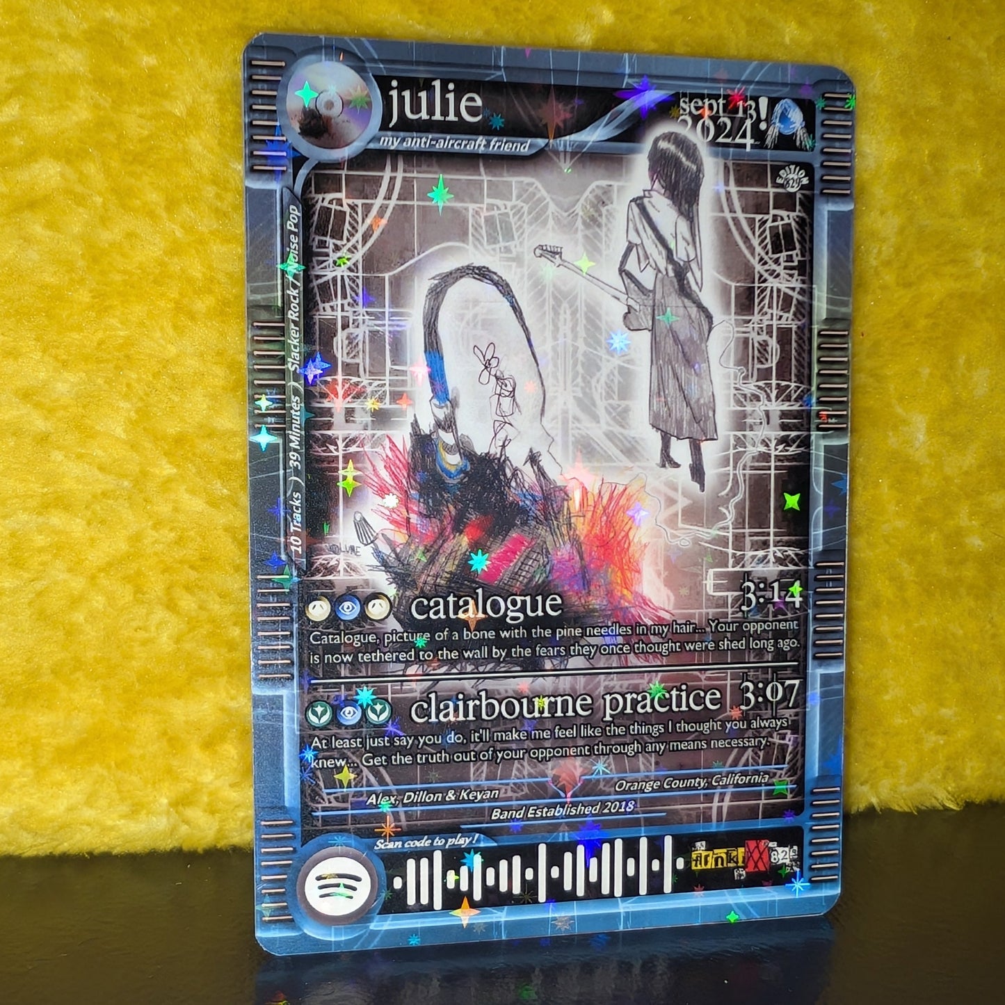 julie Holographic Trading Card Set