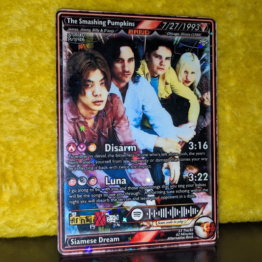 The Smashing Pumpkins Holographic Trading Card