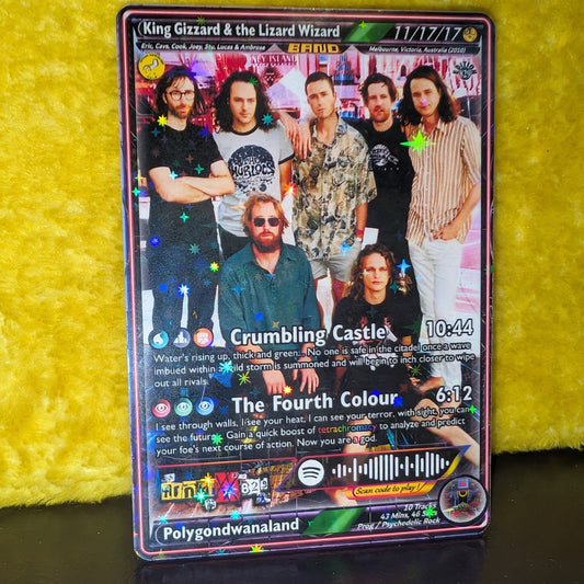 King Gizzard & the Lizard Wizard Holographic Trading Card