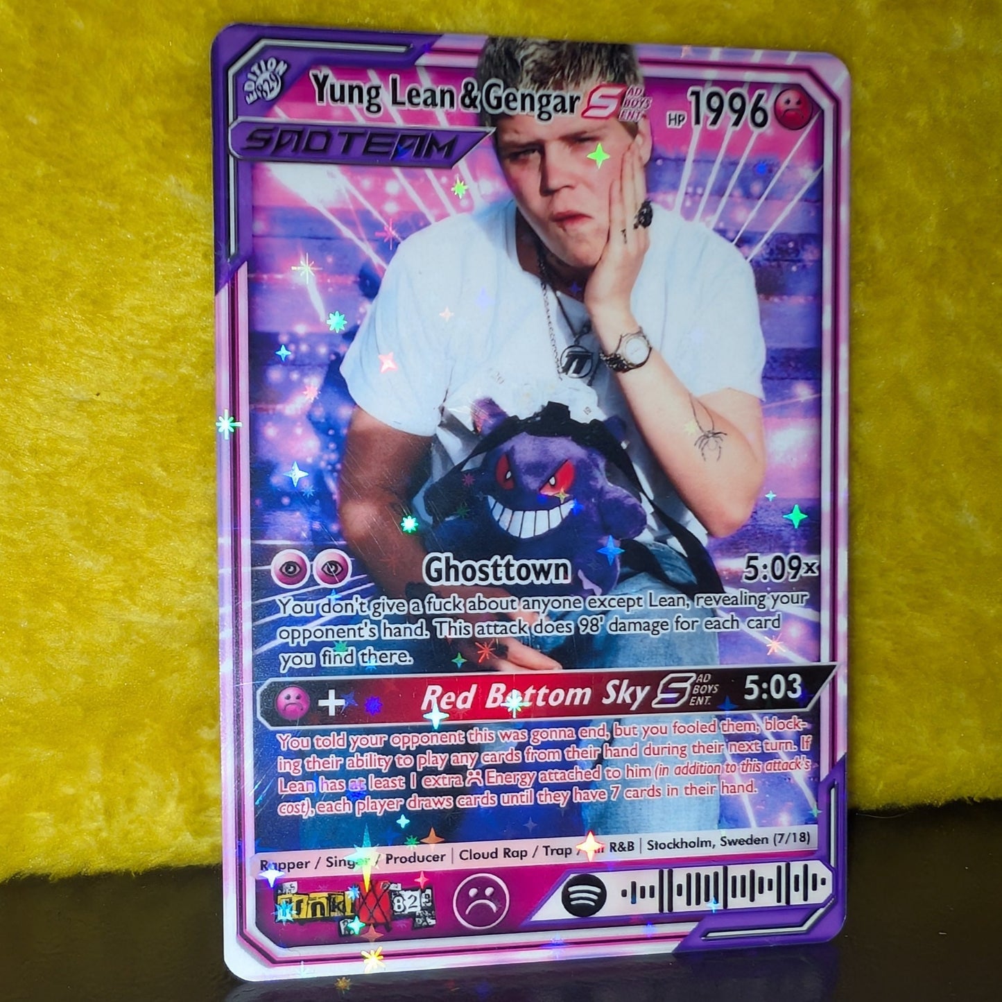 Yung Lean Holographic Trading Card Set