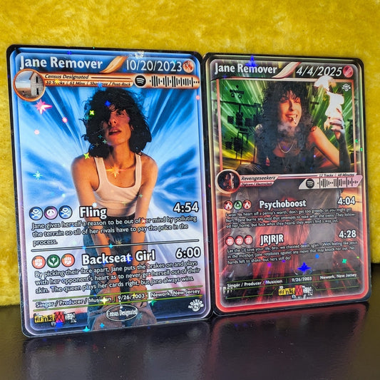 Jane Remover Holographic Trading Card Set