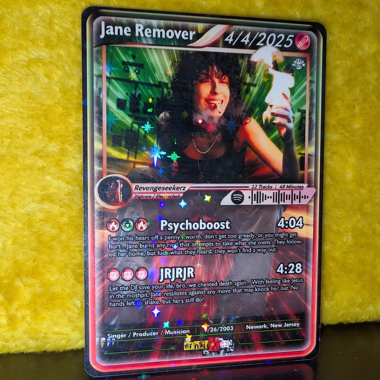 Jane Remover Holographic Trading Card Set