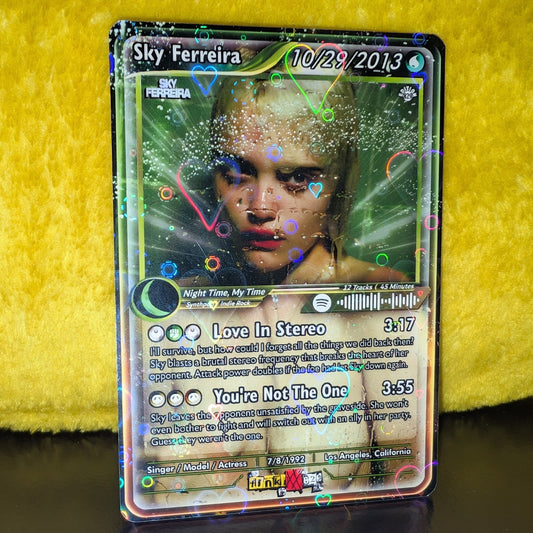 Sky Ferreira Holographic Trading Card