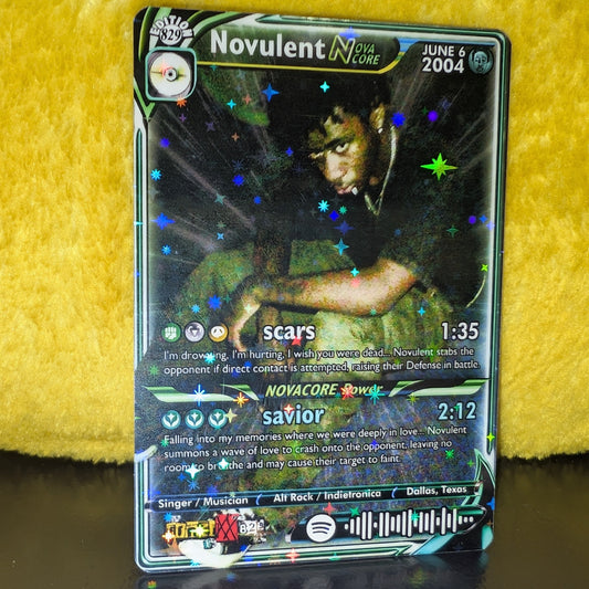 Novulent Holographic Trading Card