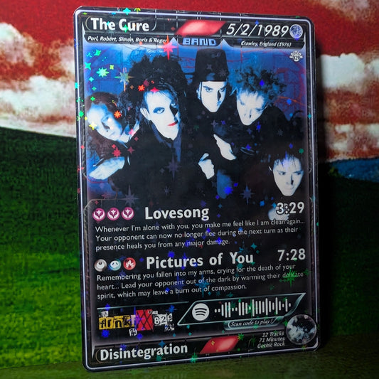The Cure Holographic Trading Card