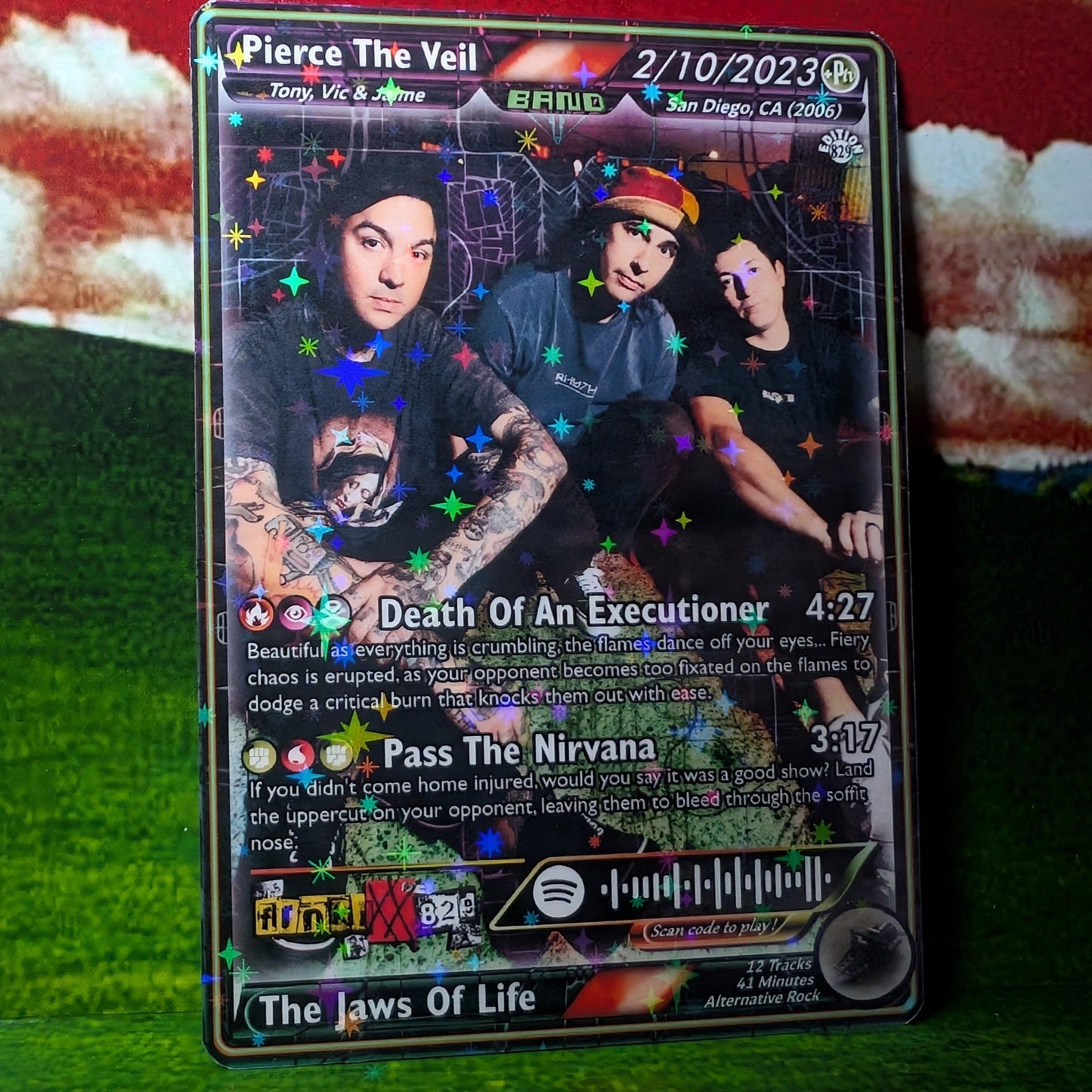 Pierce The Veil Holographic Trading Card Set