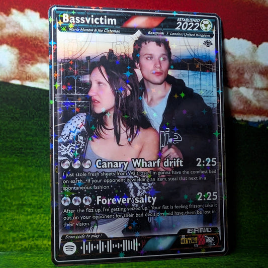 Bassvictim Holographic Trading Card