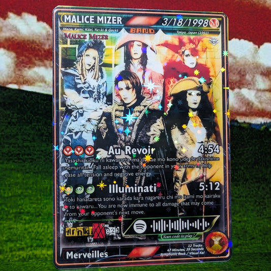 Malice Mizer Holographic Trading Card