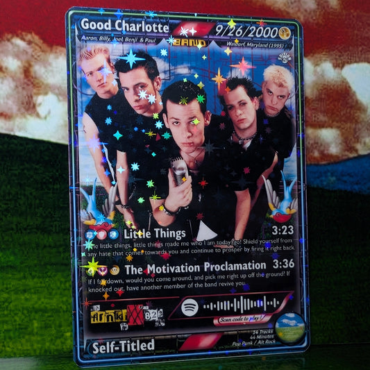 Good Charlotte Holographic Trading Card