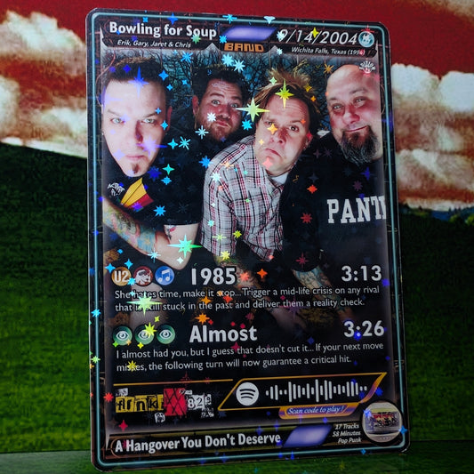 Bowling for Soup Holographic Trading Card