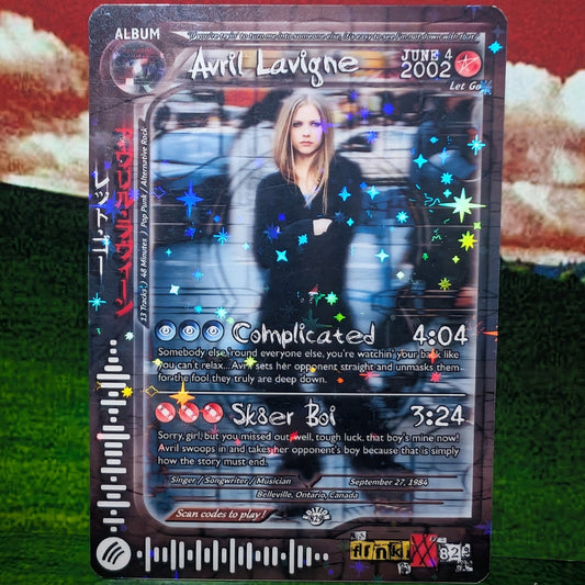 Avril Lavigne Holographic Trading Card
