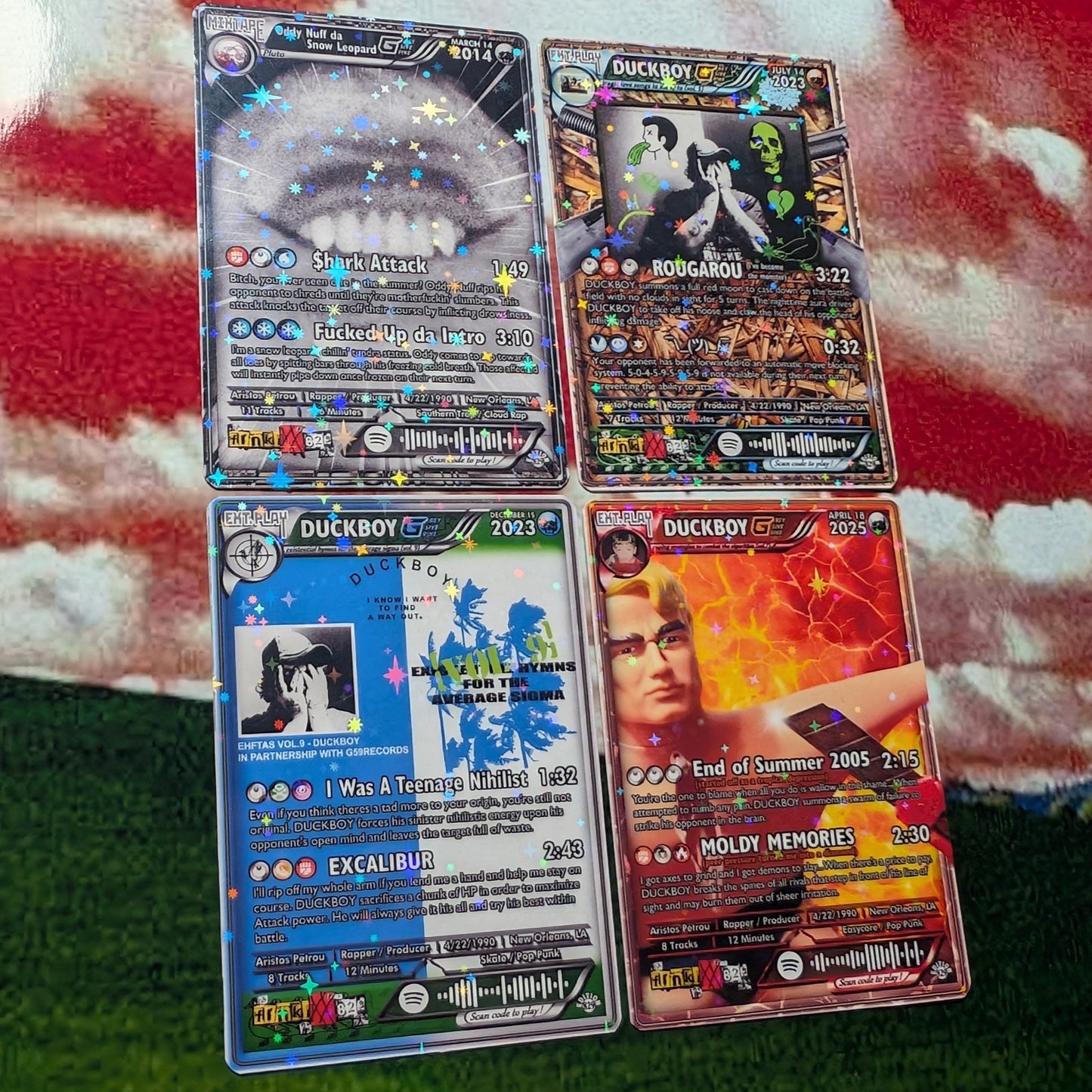 SUICIDEBOYS / Scrim / Ruby / G59 Holographic Trading Card Sets