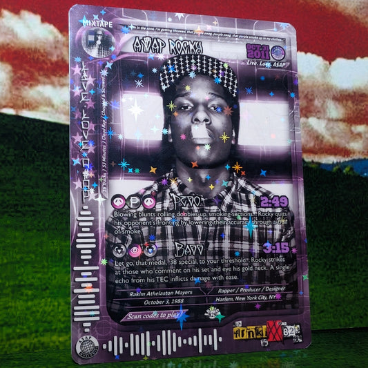 ASAP Rocky Holographic Trading Card