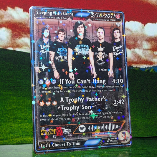 Sleeping With Sirens Holographic Trading Card