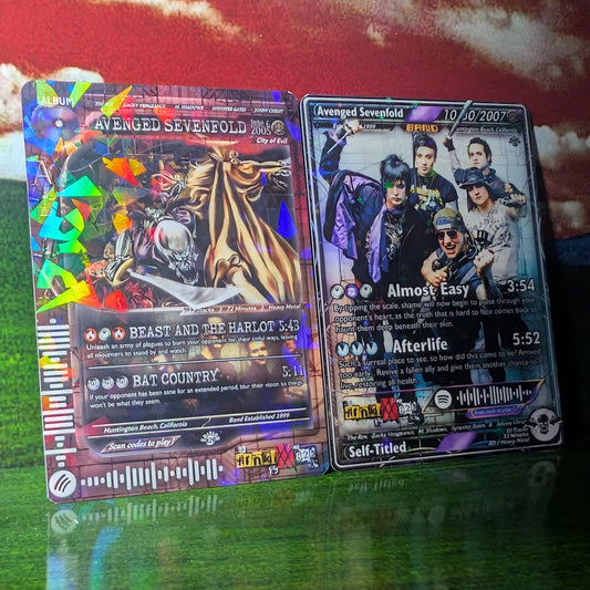 Avenged Sevenfold Holographic Trading Card Set